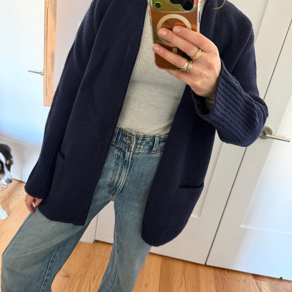 Zadig & Voltaire Navy Cardigan Sweater